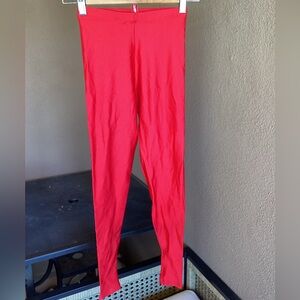 1980's Softouch Vibrant Red Leggings